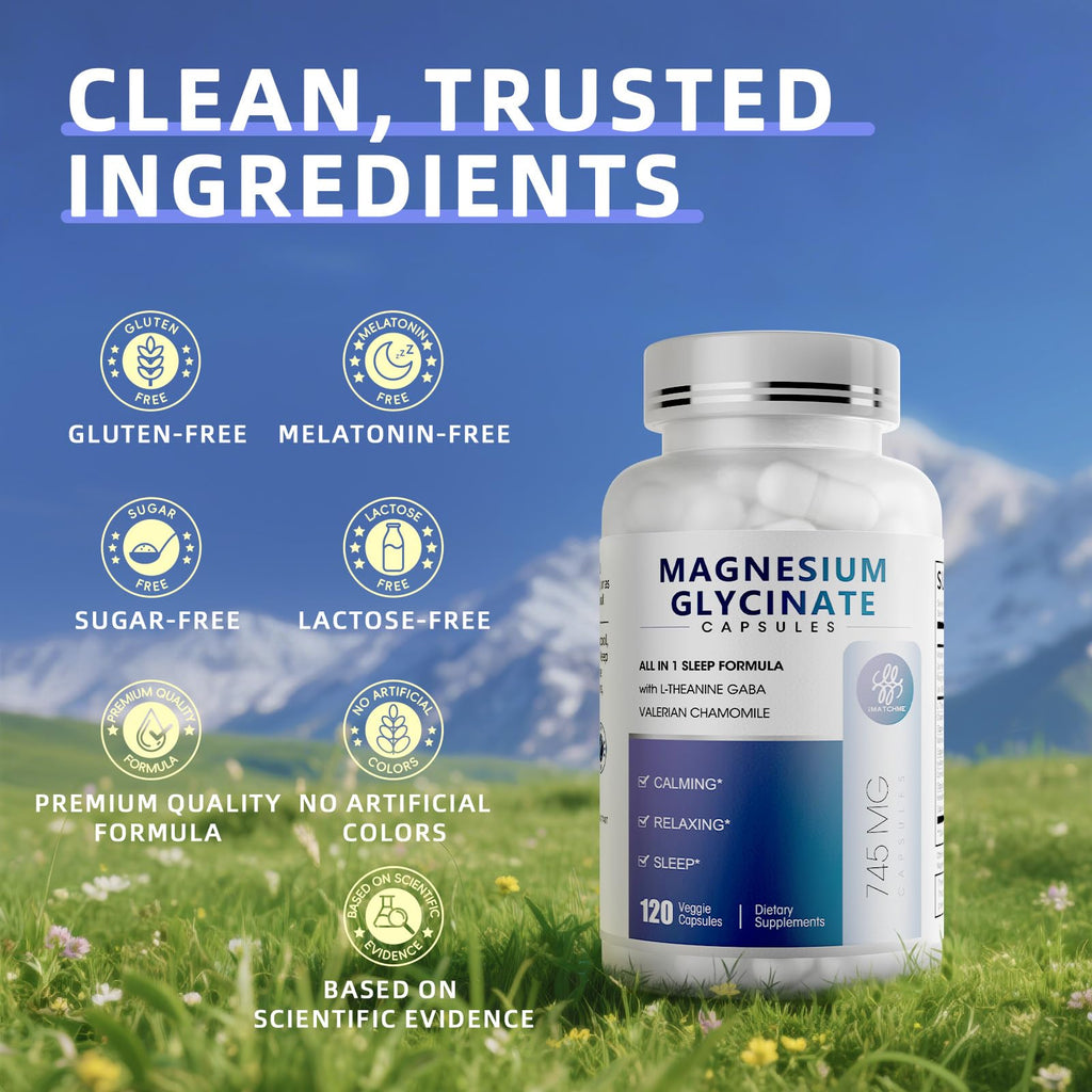 iMATCHME Magnesium Glycinate Capsules with L-Theanine & GABA

