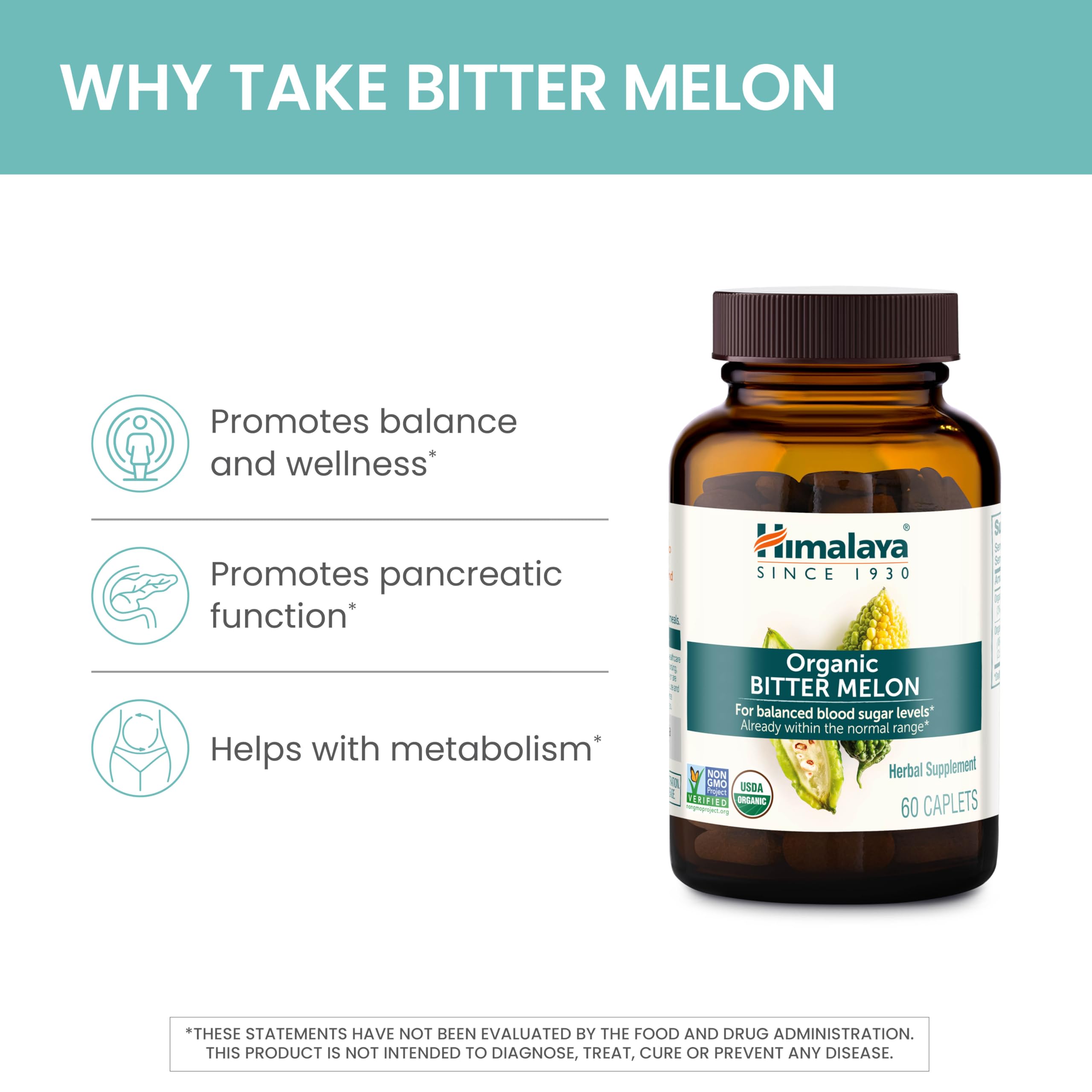 Himalaya Bitter Melon Capsules - Organic, Vegan & Non-GMO

