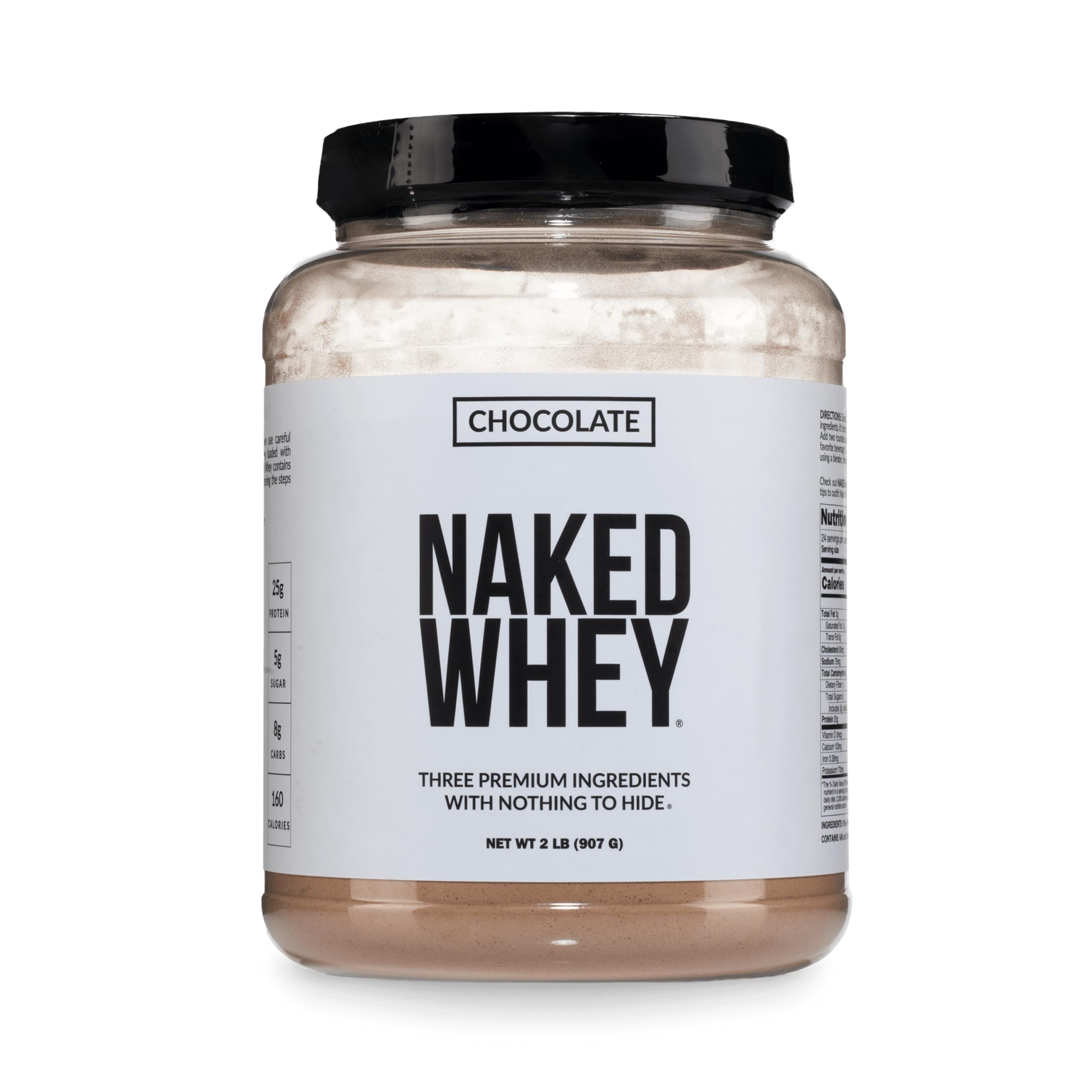 NAKED Whey Protein Powder - Grass-Fed, Non-GMO, Gluten-Free