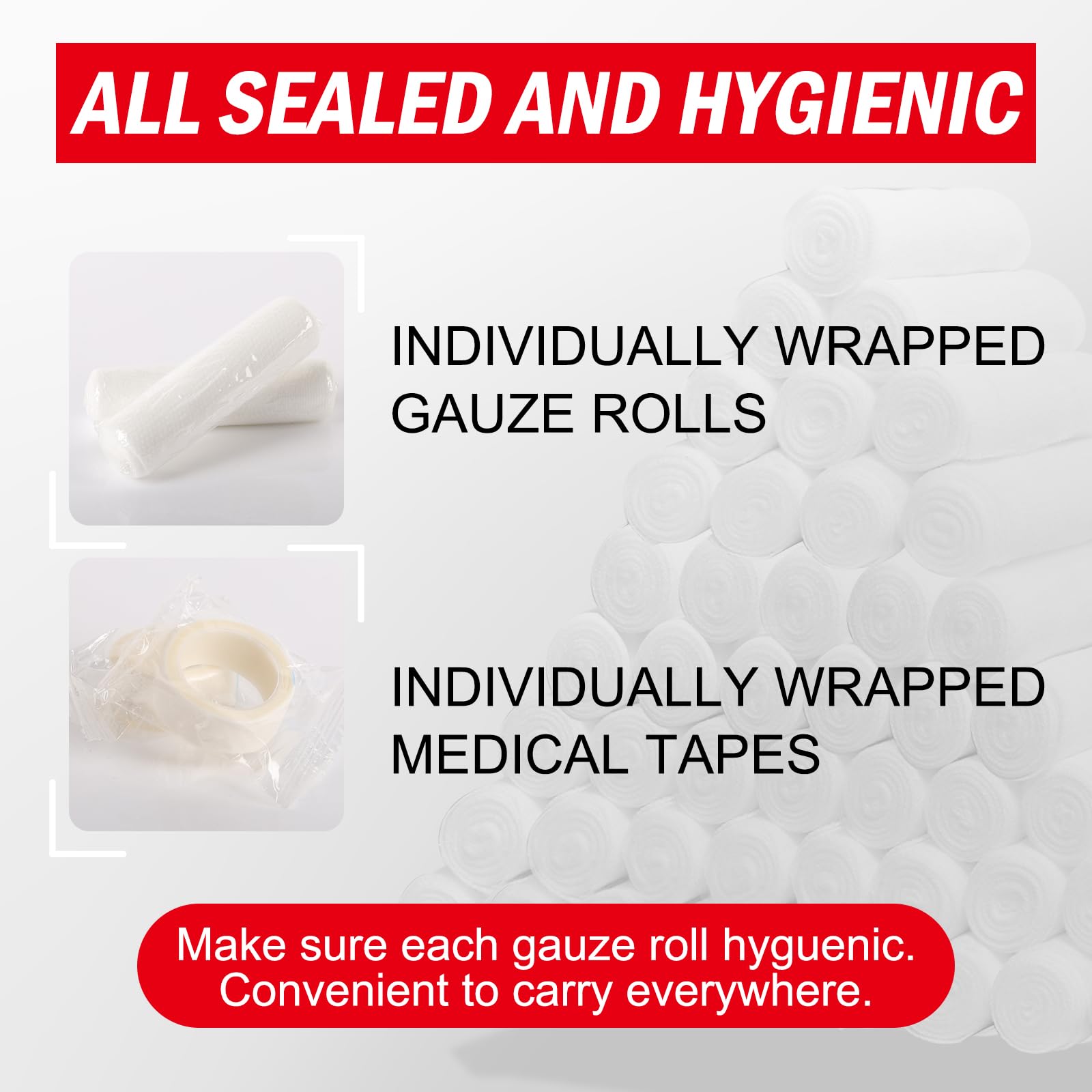 Gauze Rolls by DMSKY - Non-Sterile Wound Care

