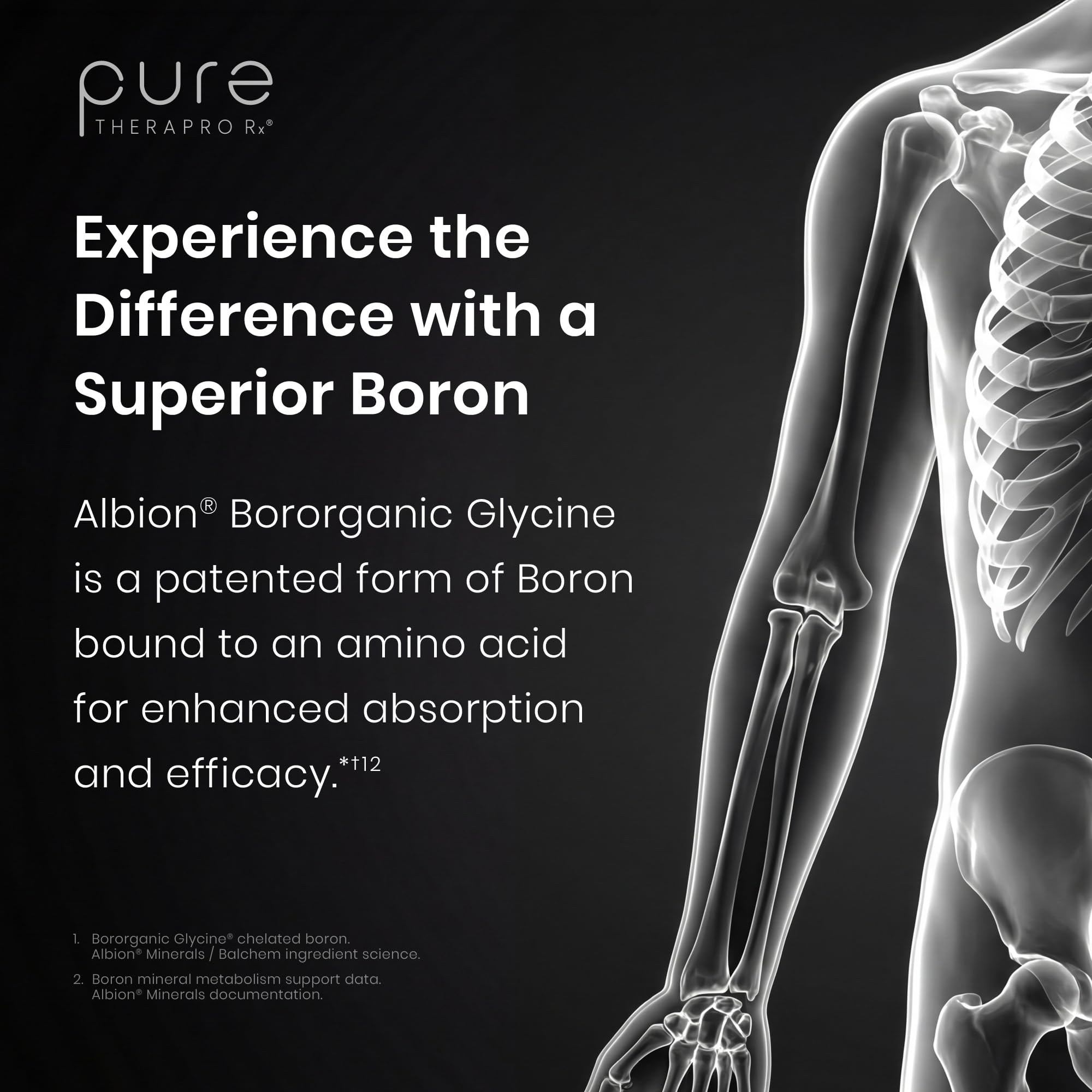 Pure TheraPro Rx Bio Boron with Bororganic Glycinate


