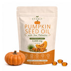 Everly Pumpkin Seed Oil with Saw Palmetto Softgels - Cold Pressed

