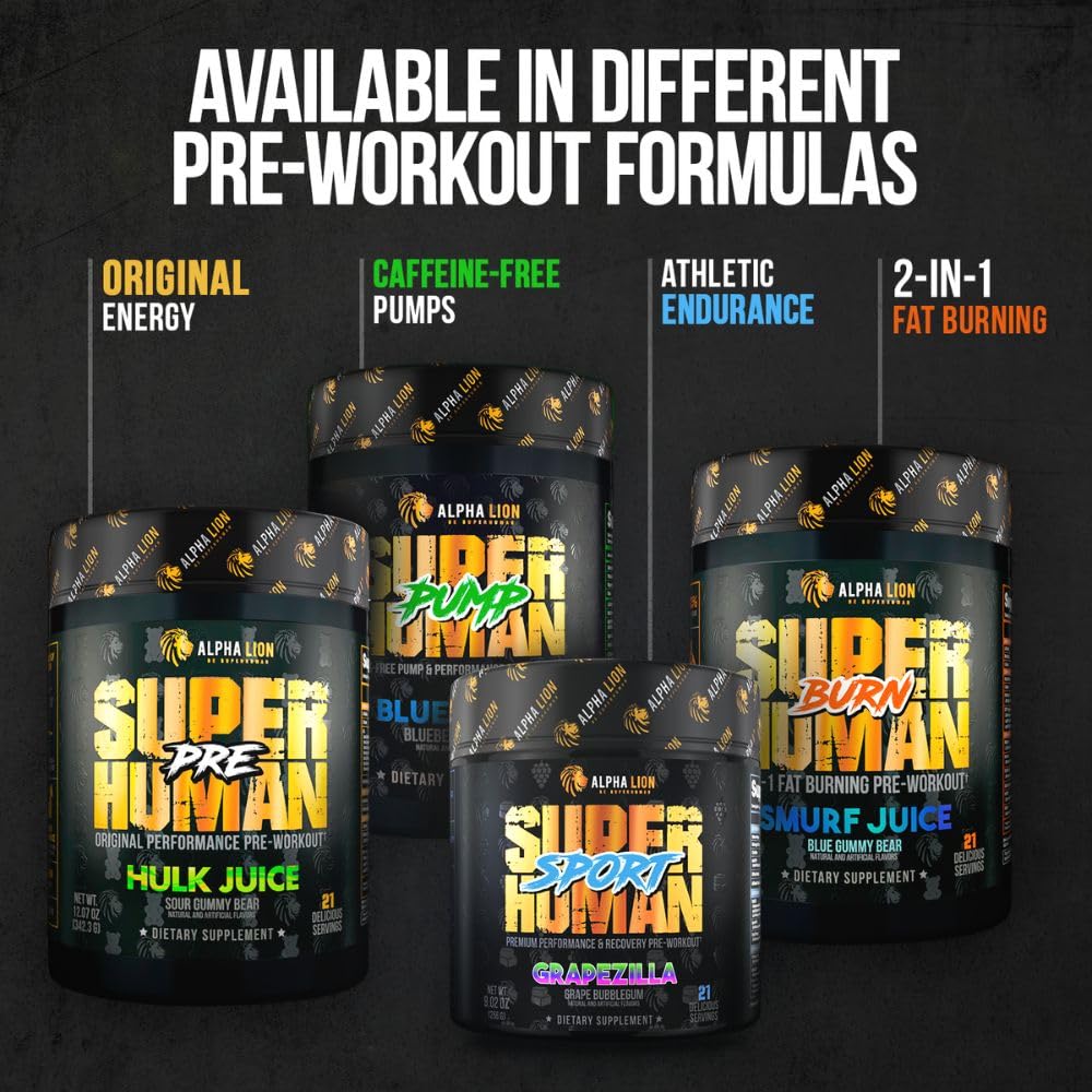 Alpha Lion Core Pre-Workout Powder with Creatine & Caffeine

