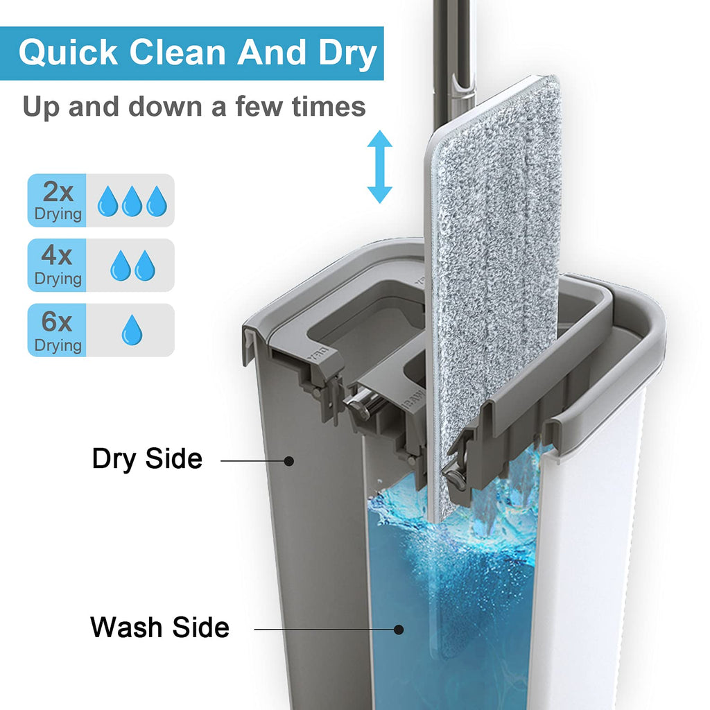 BOSHENG Mop and Bucket Wringer Set for All Floors

