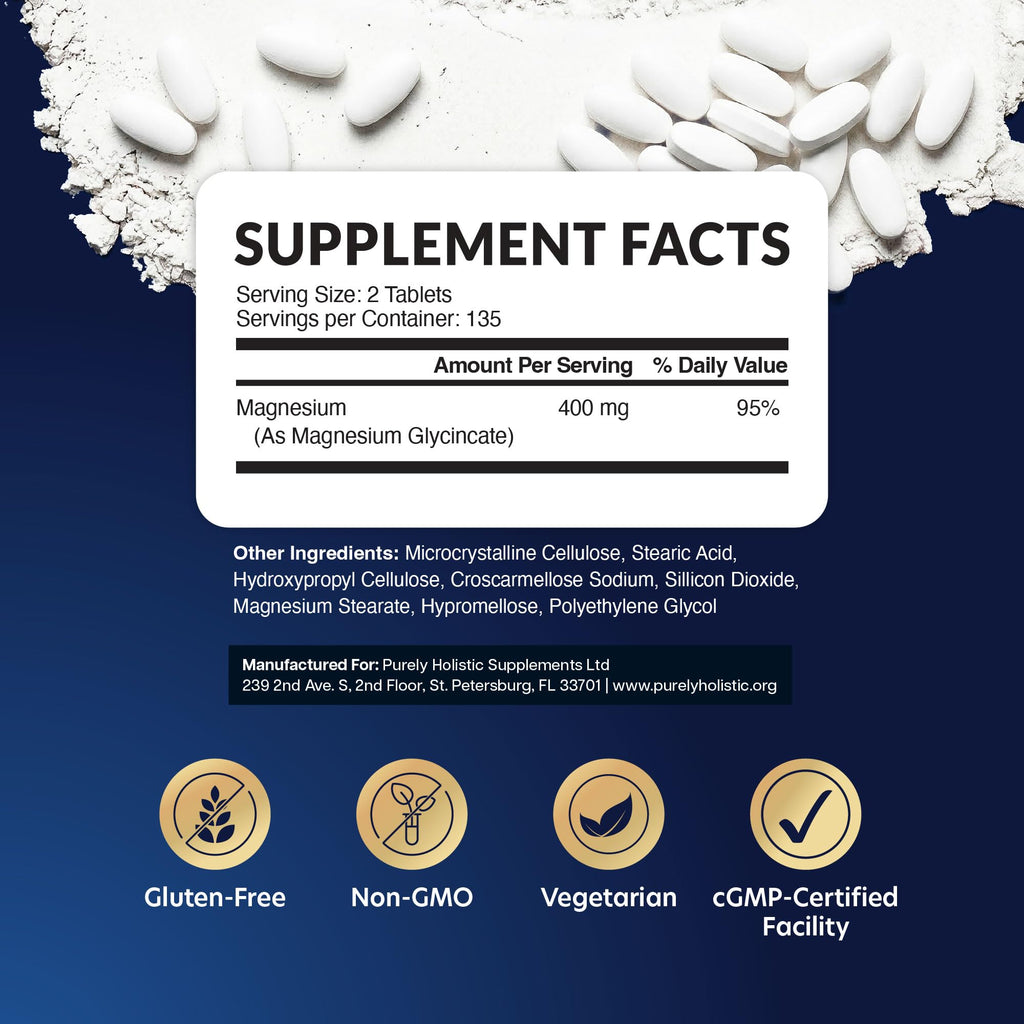 Magnesium Glycinate by Purely Holistic | High Absorption

