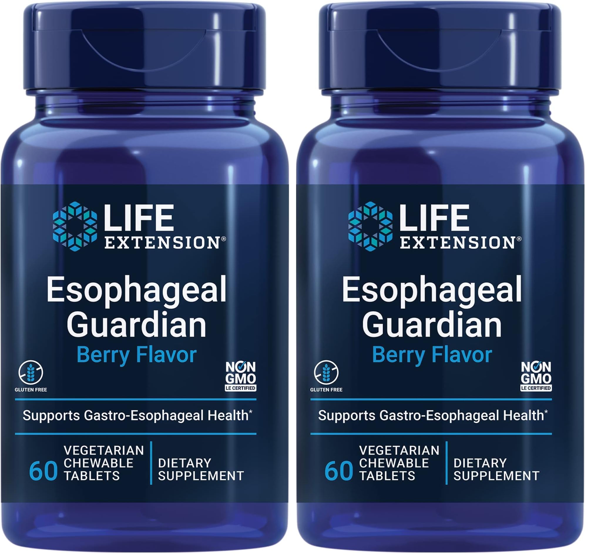 Life Extension Esophageal Guardian Vegetarian Digestive Health Chewable Tablets
