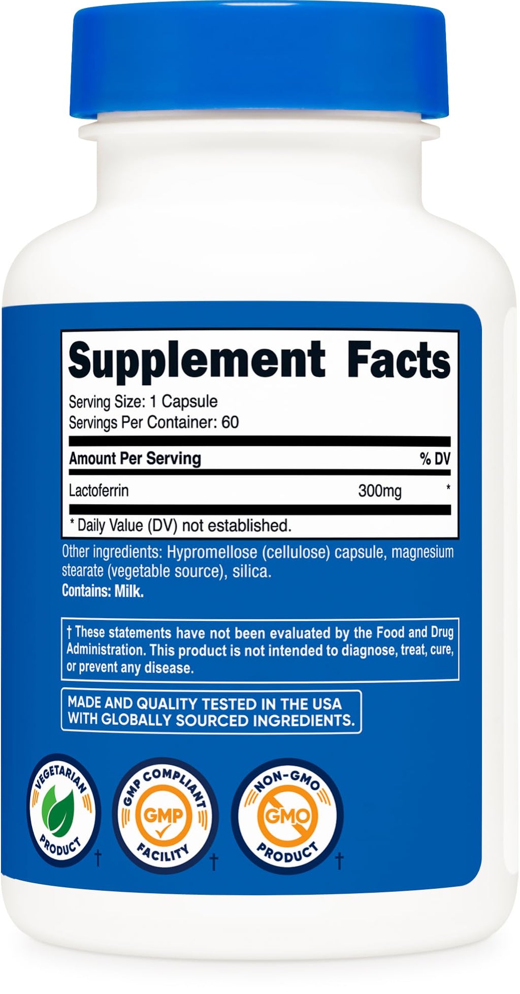 Nutricost Lactoferrin Supplement - Vegetarian & Gluten-Free

