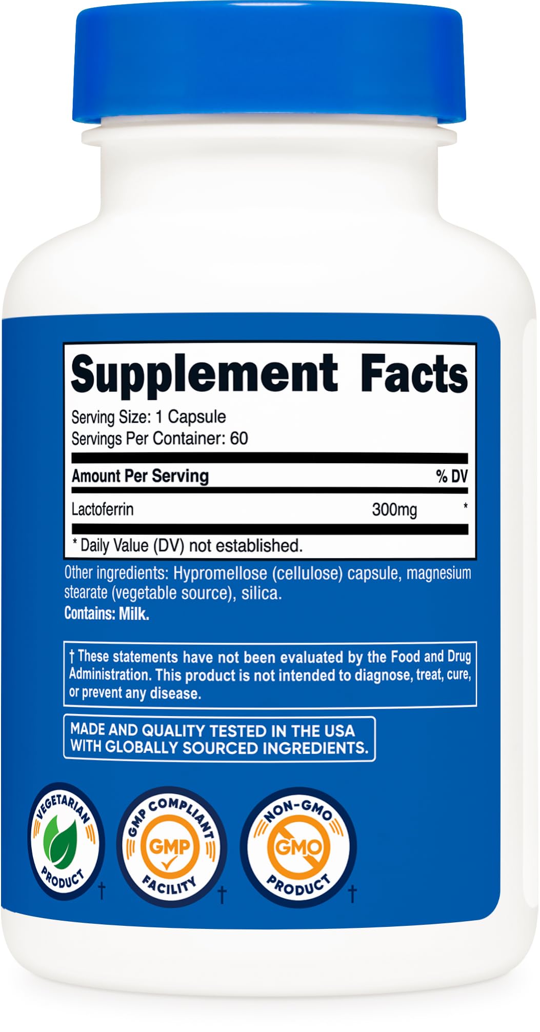 Nutricost Lactoferrin Supplement - Vegetarian & Gluten-Free

