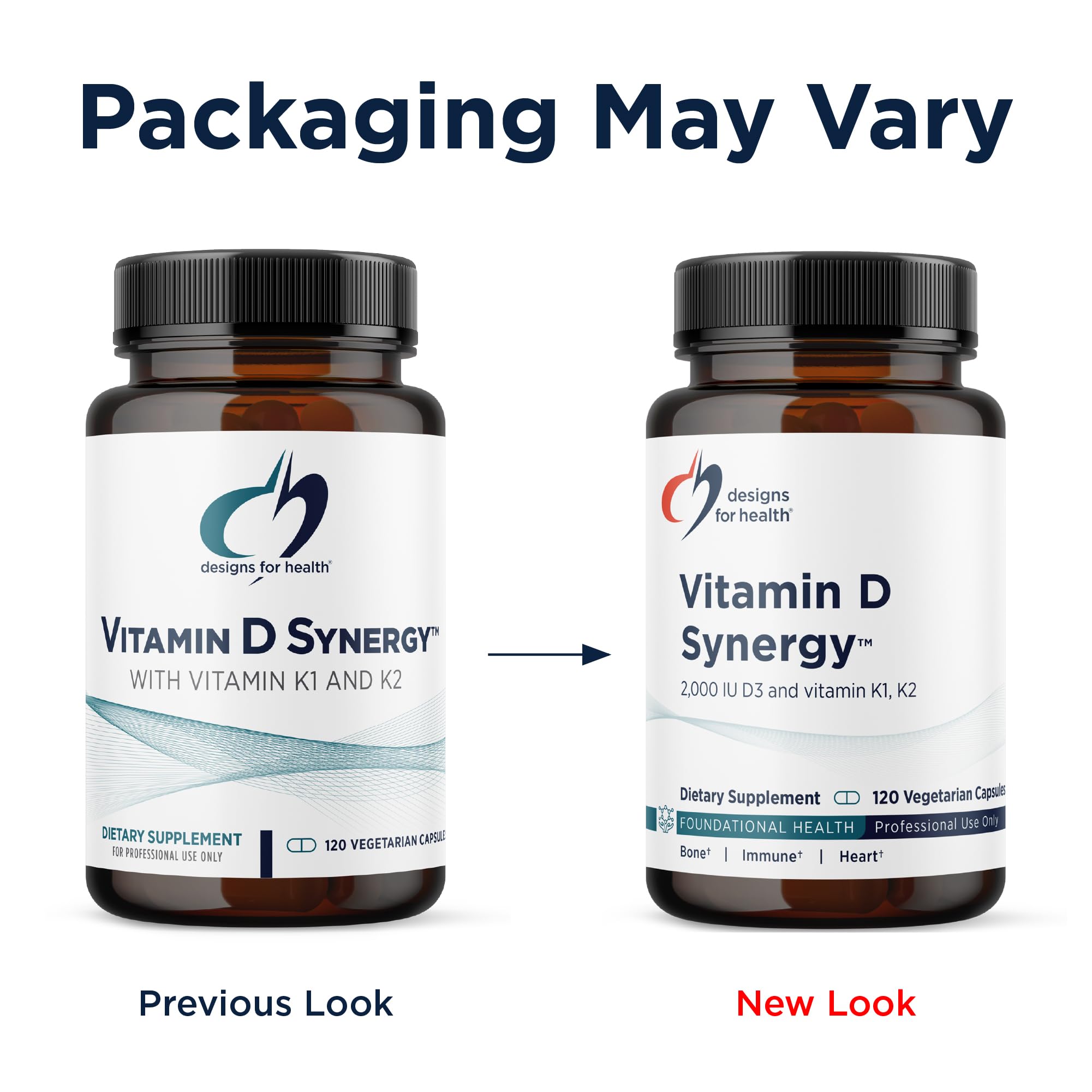 Designs for Health Vitamin D Synergy - 2000 IU D3 + K1/K2

