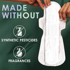L. Maxi Pads with Organic Cotton Top Layer Unscented Wings

