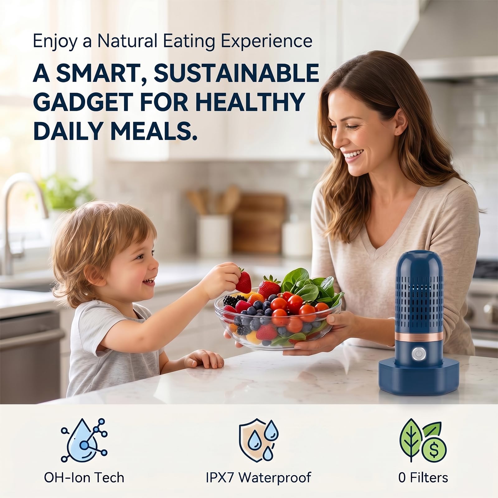 Purepod Produce Cleaner - Cordless Produce Washer

