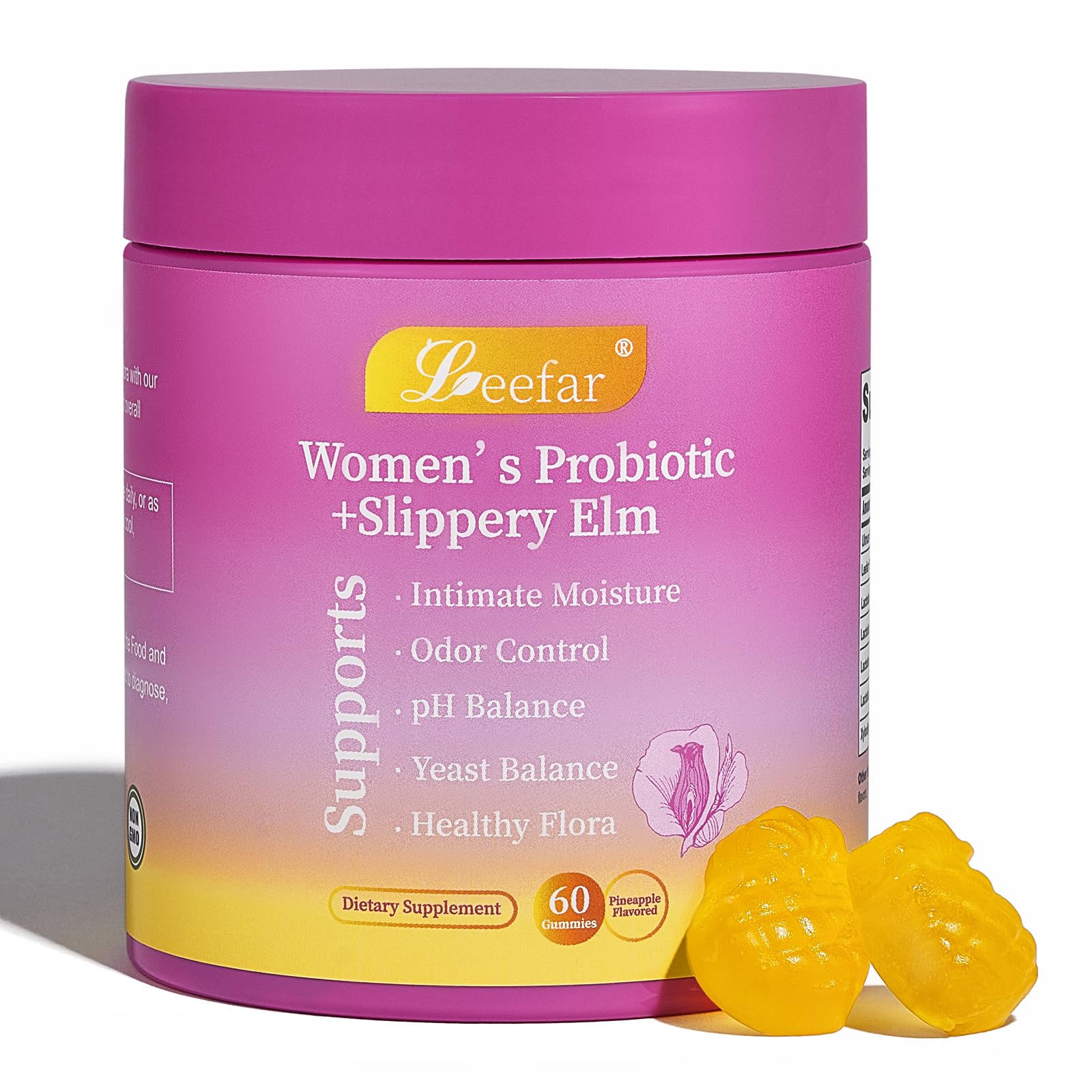 LeeFar Probiotic with Slippery Elm for Vaginal Wellness

