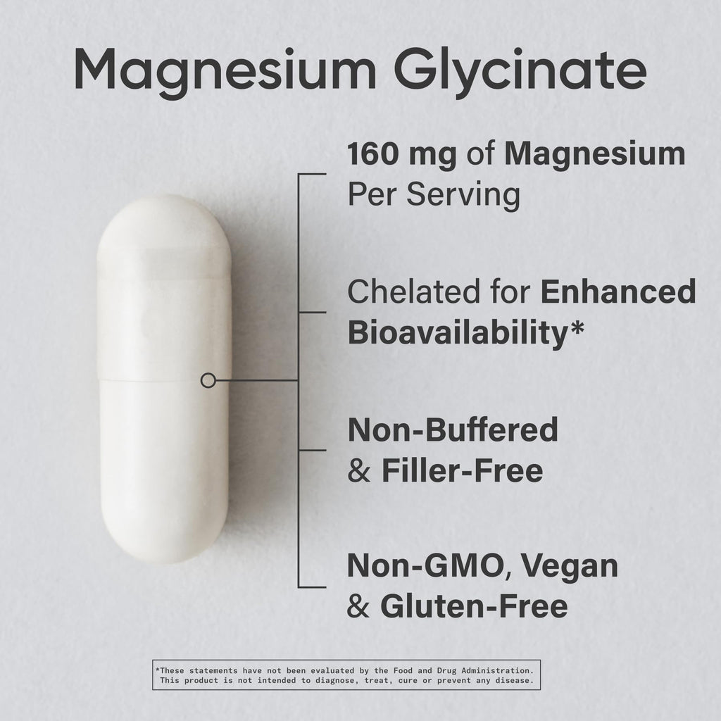 Sports Research Magnesium Glycinate - Chelated 160 mg


