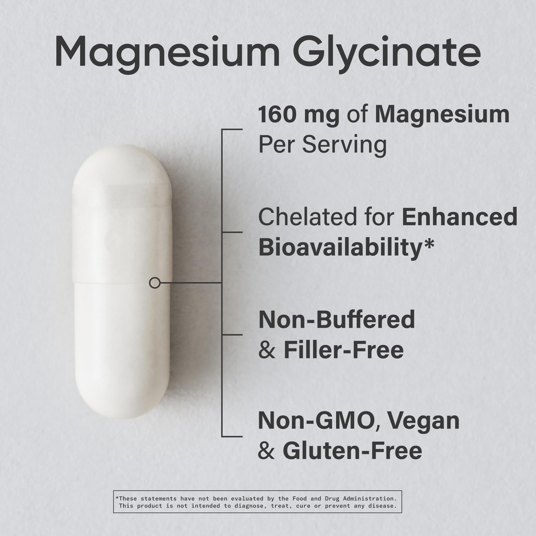 Sports Research Magnesium Glycinate - Chelated 160 mg

