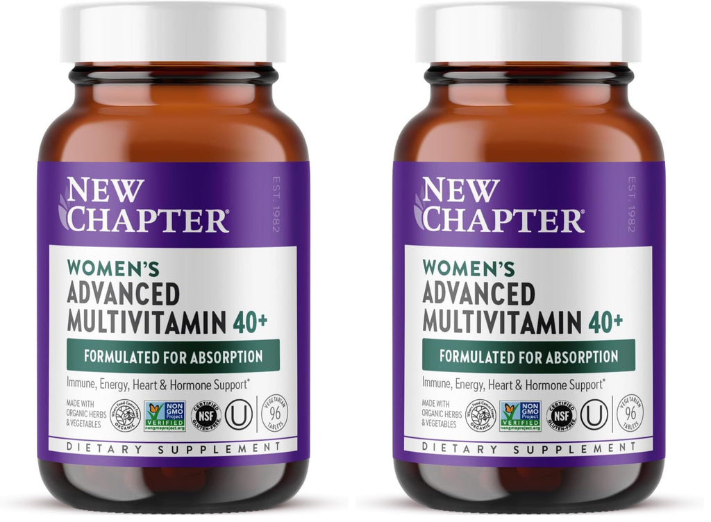 New Chapter Women's Multivitamin 40+ Advanced Formula for Heart, Immune & Energy Support