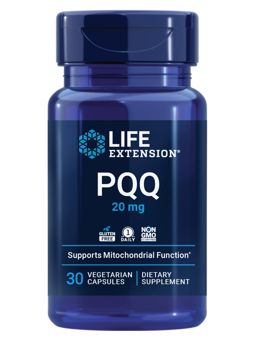 Life Extension PQQ 20 mg Supplement for Mitochondria


