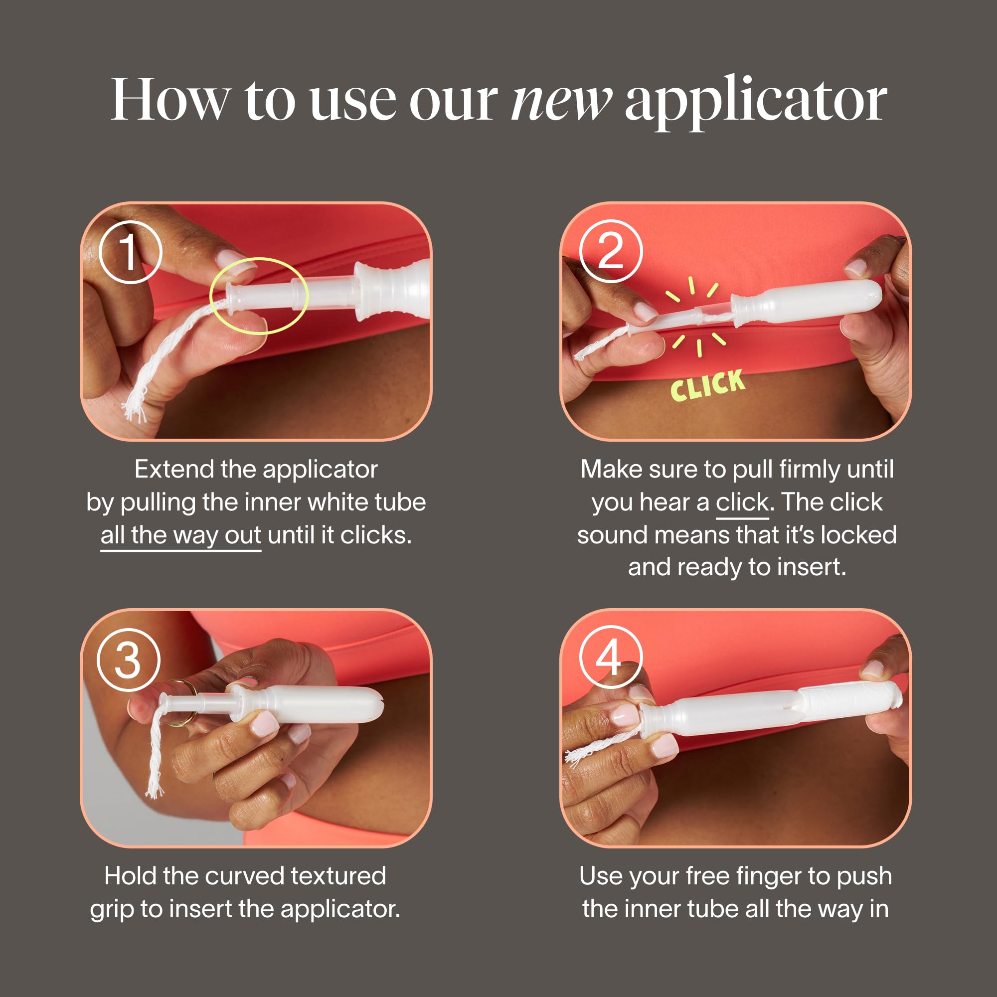 Cora Organic Cotton Feminine Care with Easy-Grip Applicator

