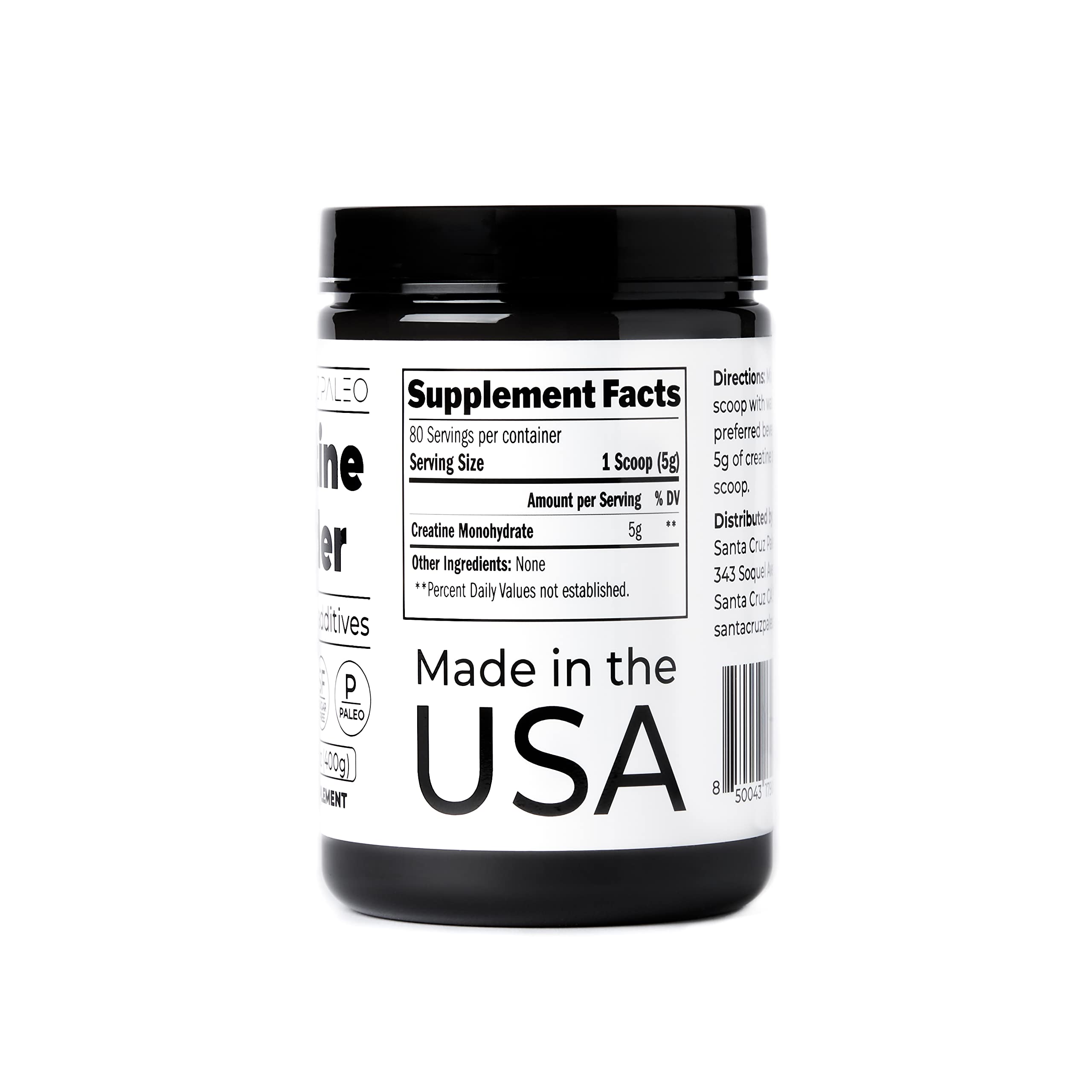 Santa Cruz Paleo Creatine Monohydrate Powder - Unflavored

