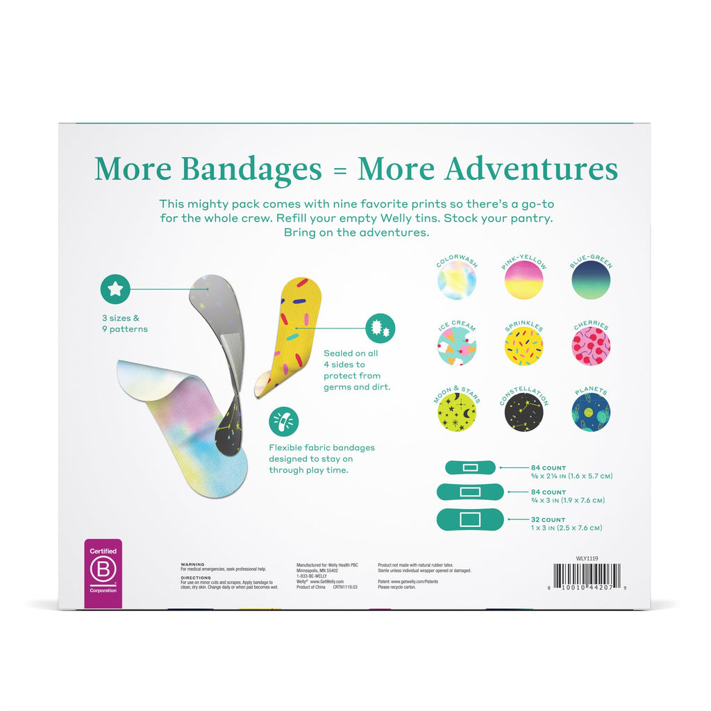 Welly Bandage Refills Adhesive Fabric Bandages

