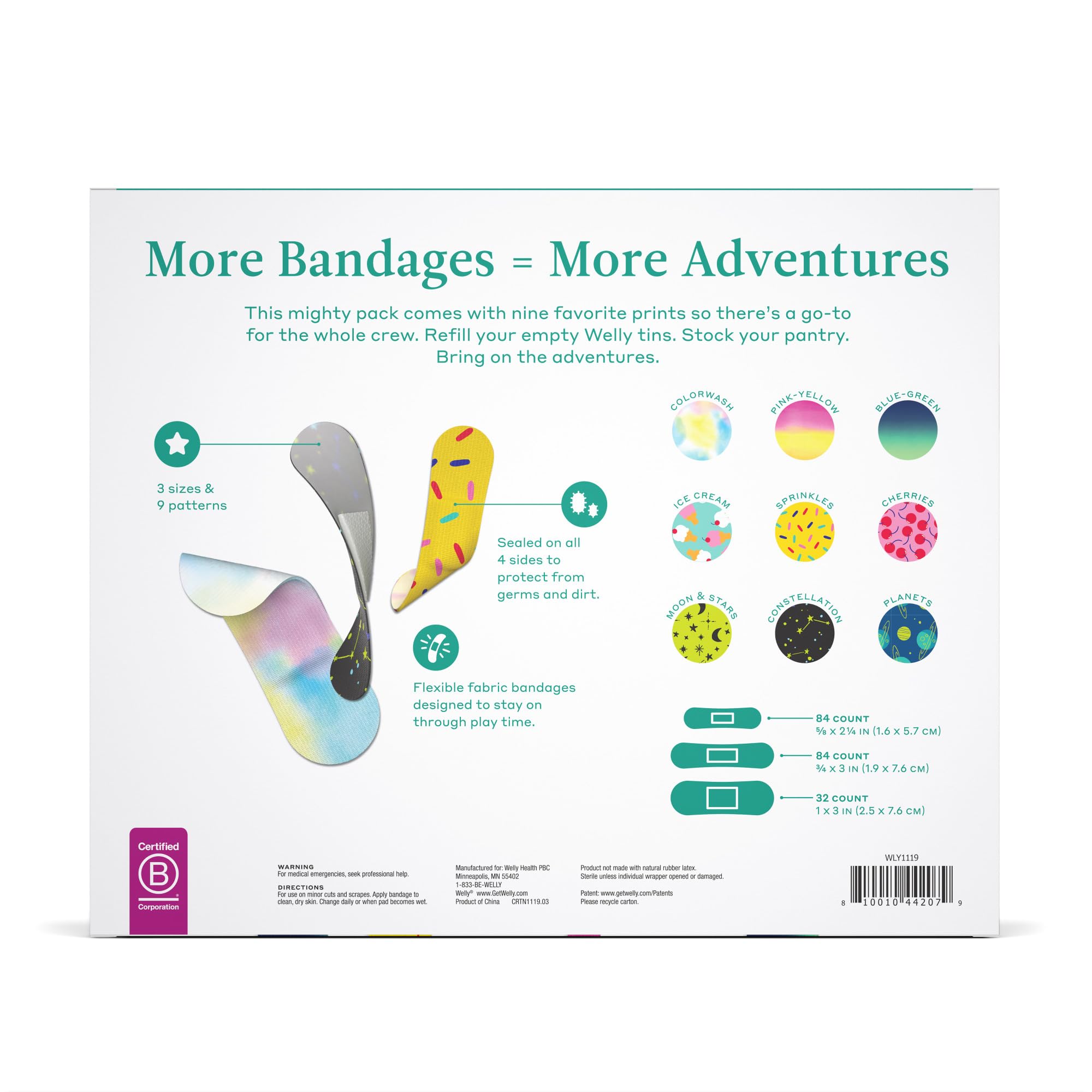 Welly Bandage Refills Adhesive Fabric Bandages

