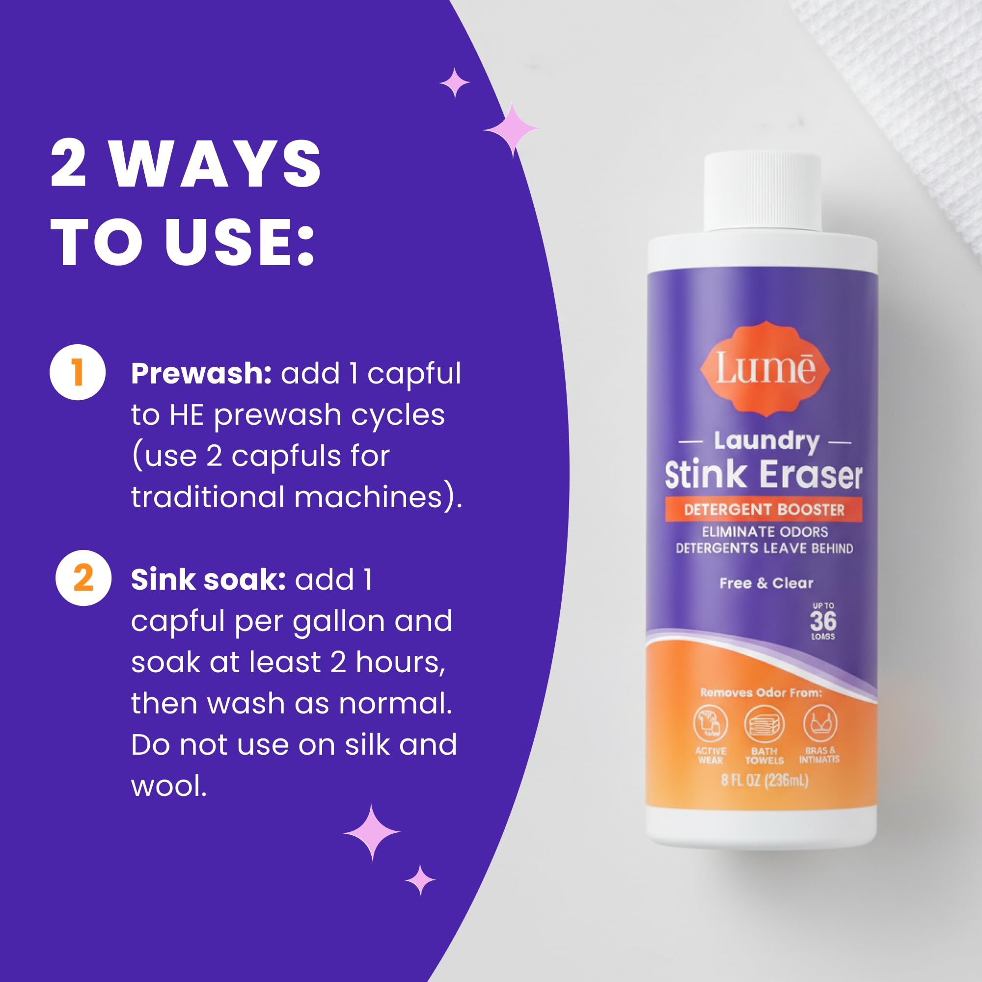 Lume Laundry Stink Eraser Detergent Booster

