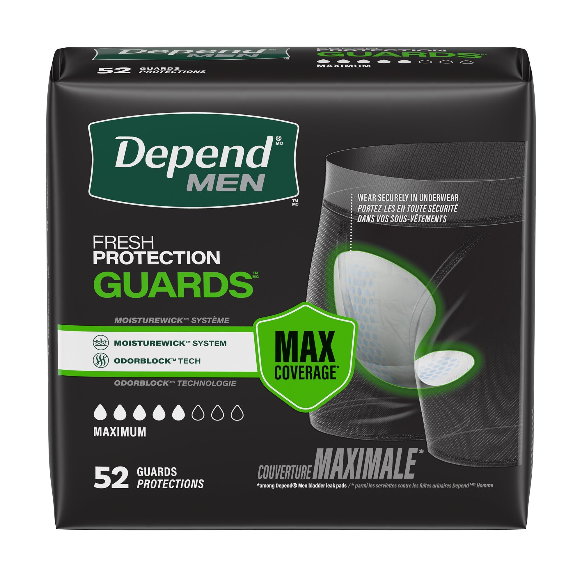 Depends Incontinence Guards for Men

