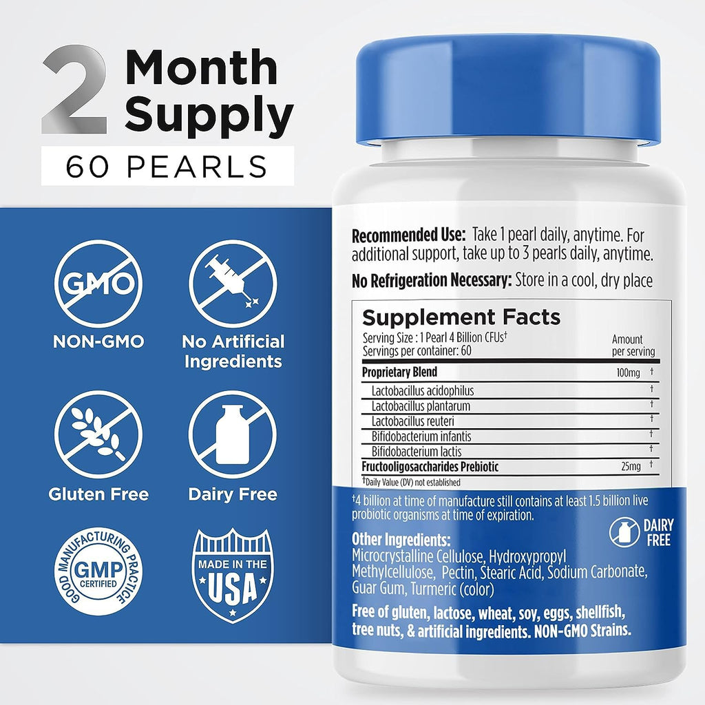Earth's Pearl Probiotic & Prebiotic for Digestive Health

