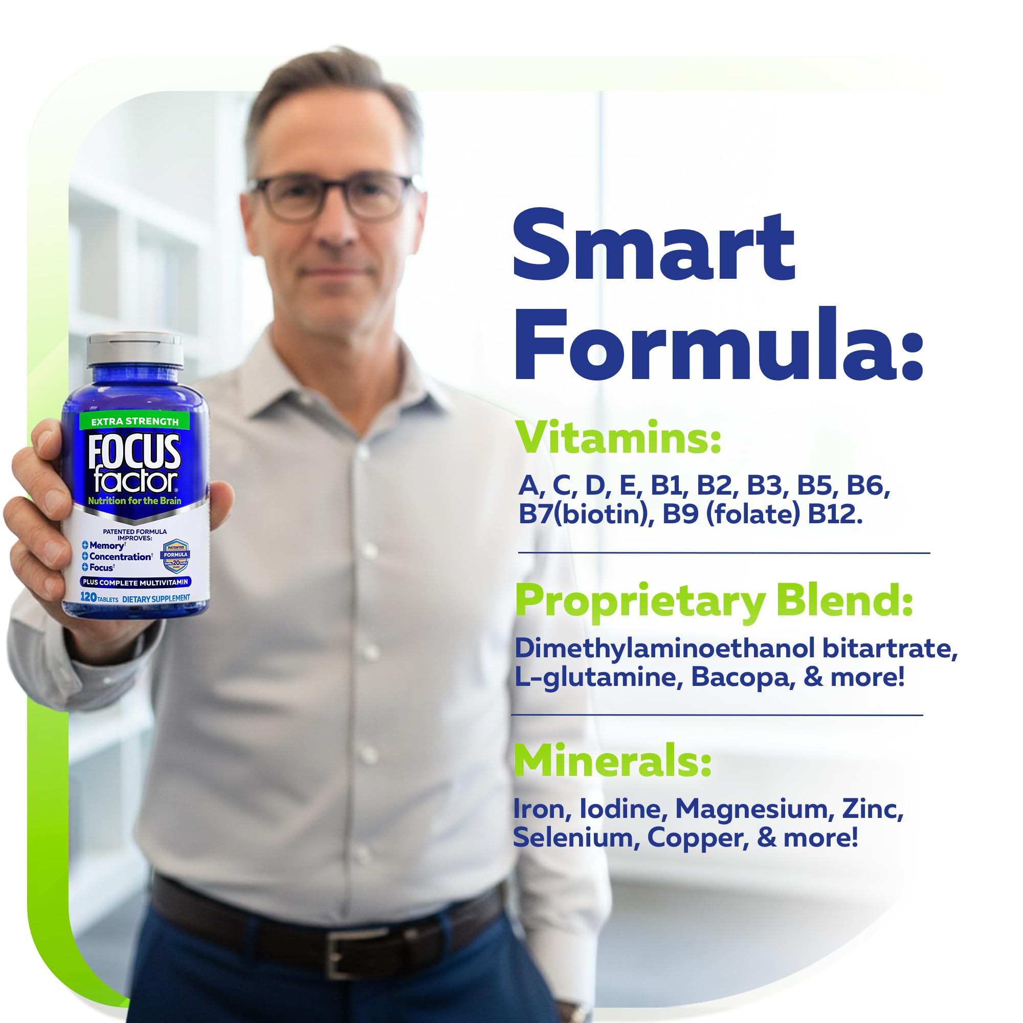 Focus Factor Brain Supplement Extra Strength|Memory & Focus


