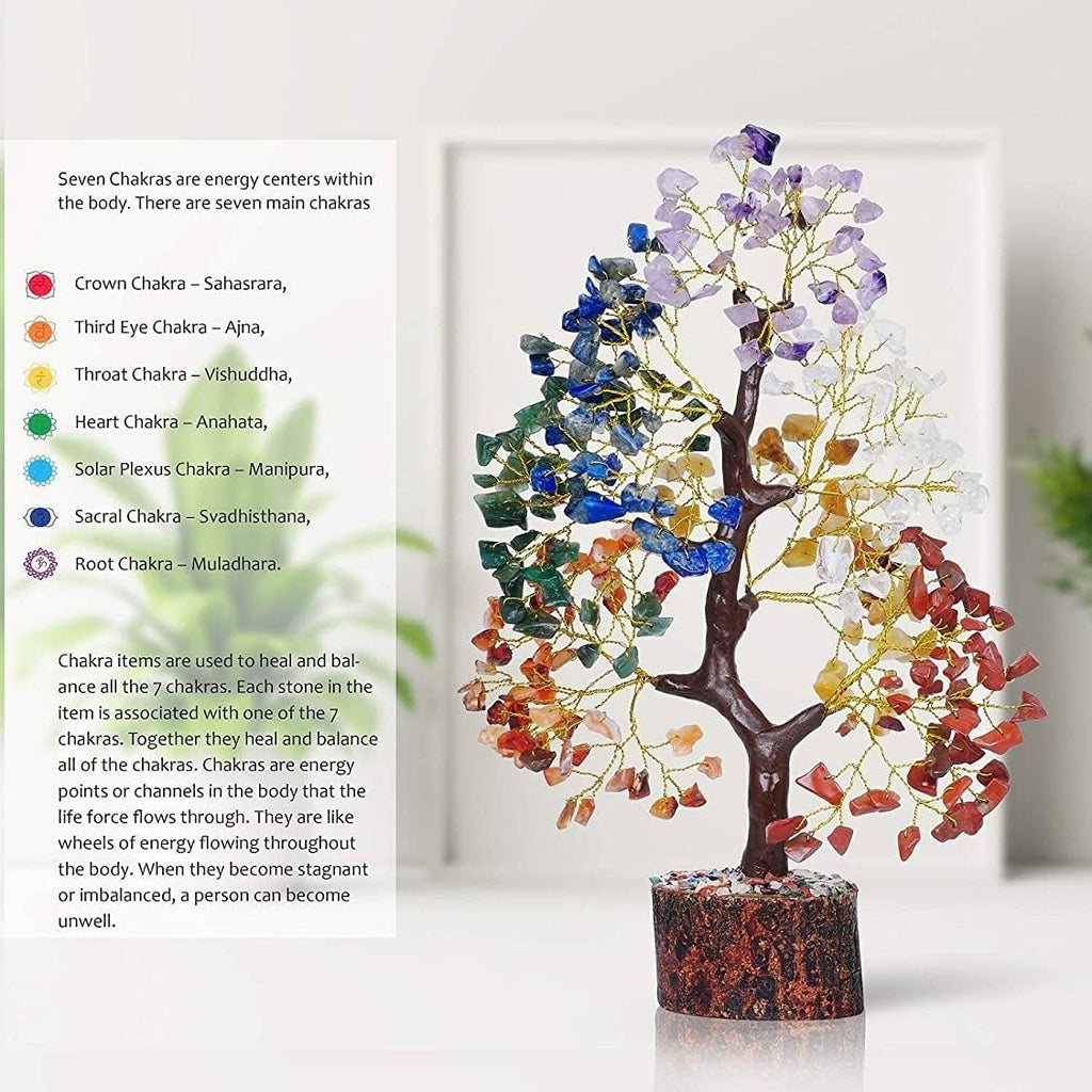 YATSKIA Crystal Tree Sculpture - Handcrafted Decor

