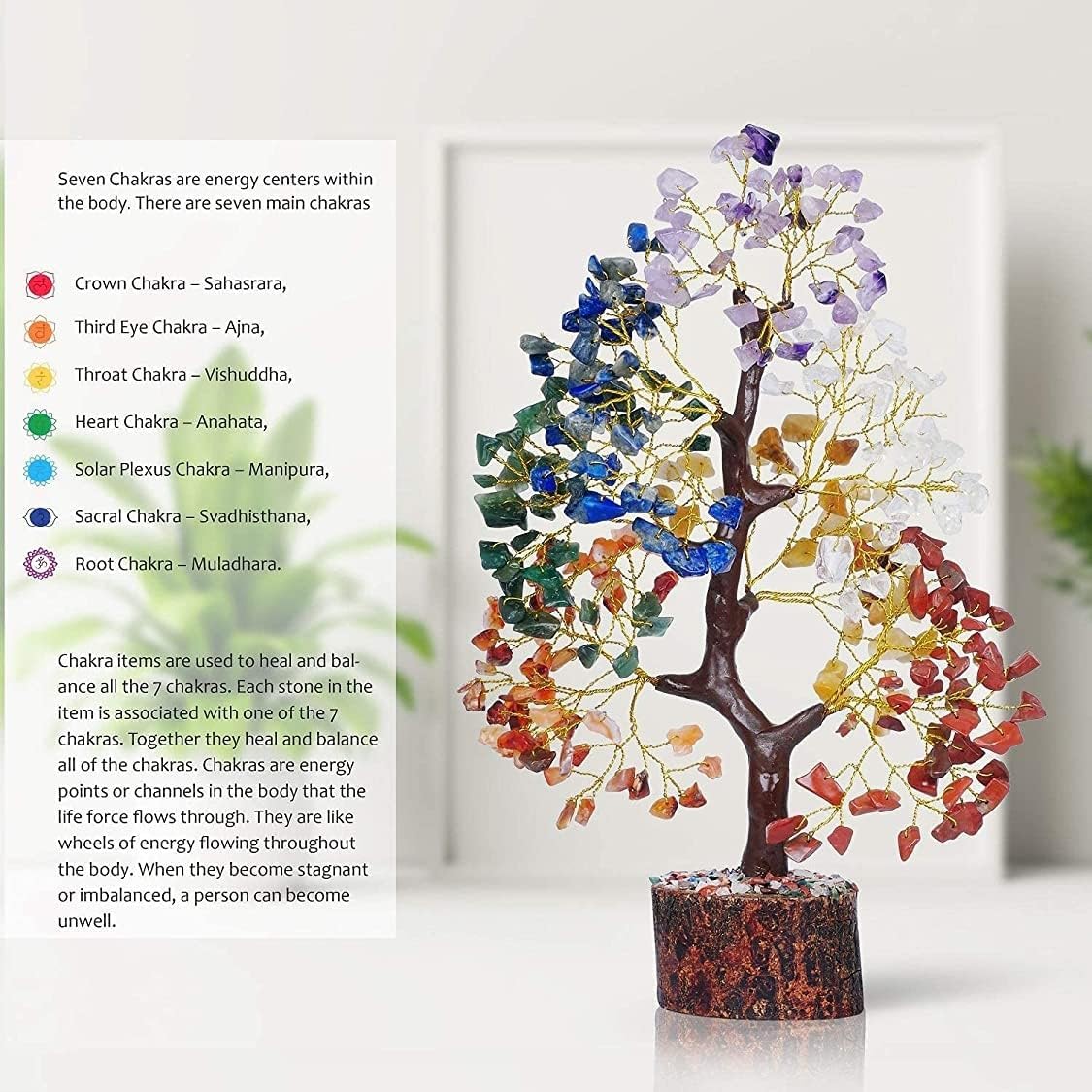 YATSKIA Crystal Tree Sculpture - Handcrafted Decor

