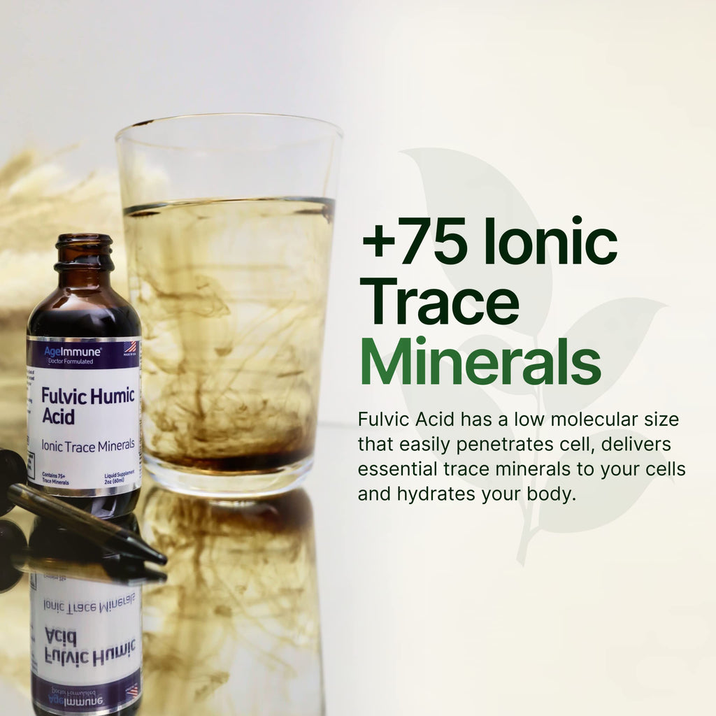 AgeImmune Fulvic Humic Mineral Concentrate Ionic Minerals

