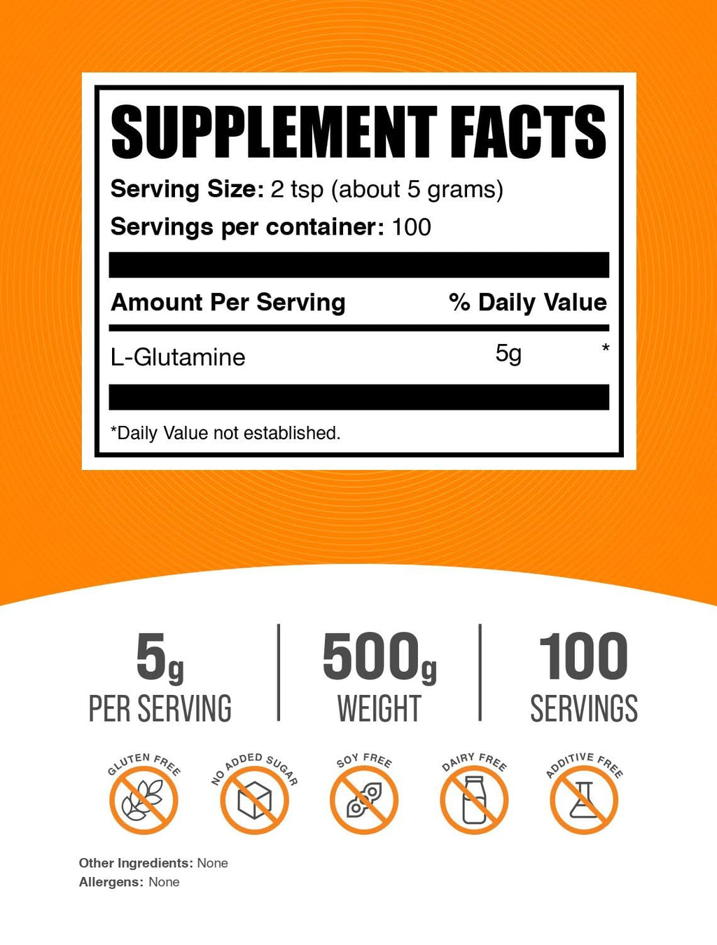 BulkSupplements L-Glutamine Powder - Immune & Gut Health

