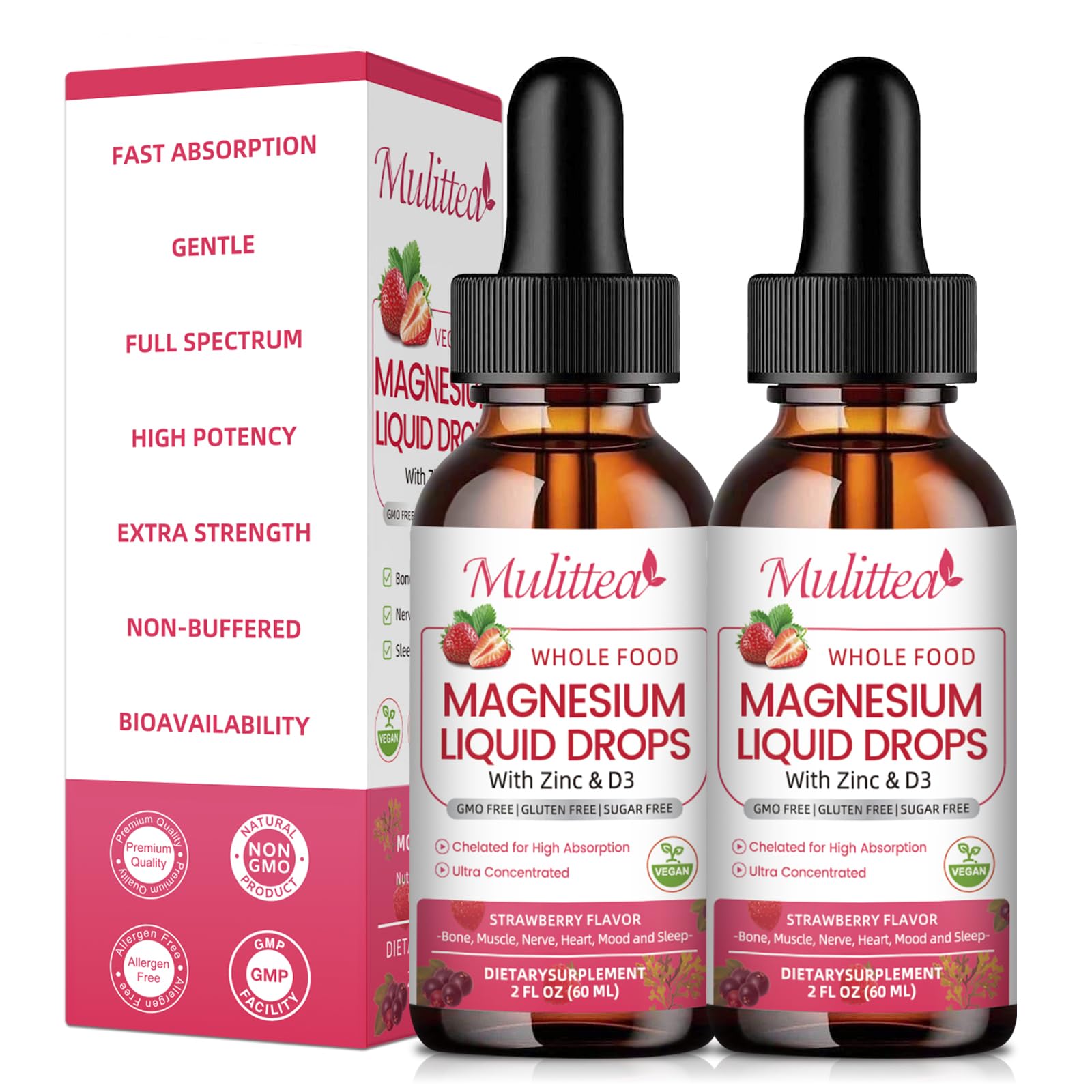 Mulittea Magnesium Glycinate Liquid - High Potency