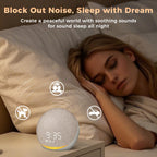 Sound Machine Alarm Clock with 25 Sleep Sounds | Bluetooth Speaker

