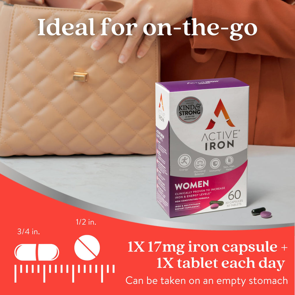 Active Iron + Multivitamin Duo — Gentle, High-Absorption

