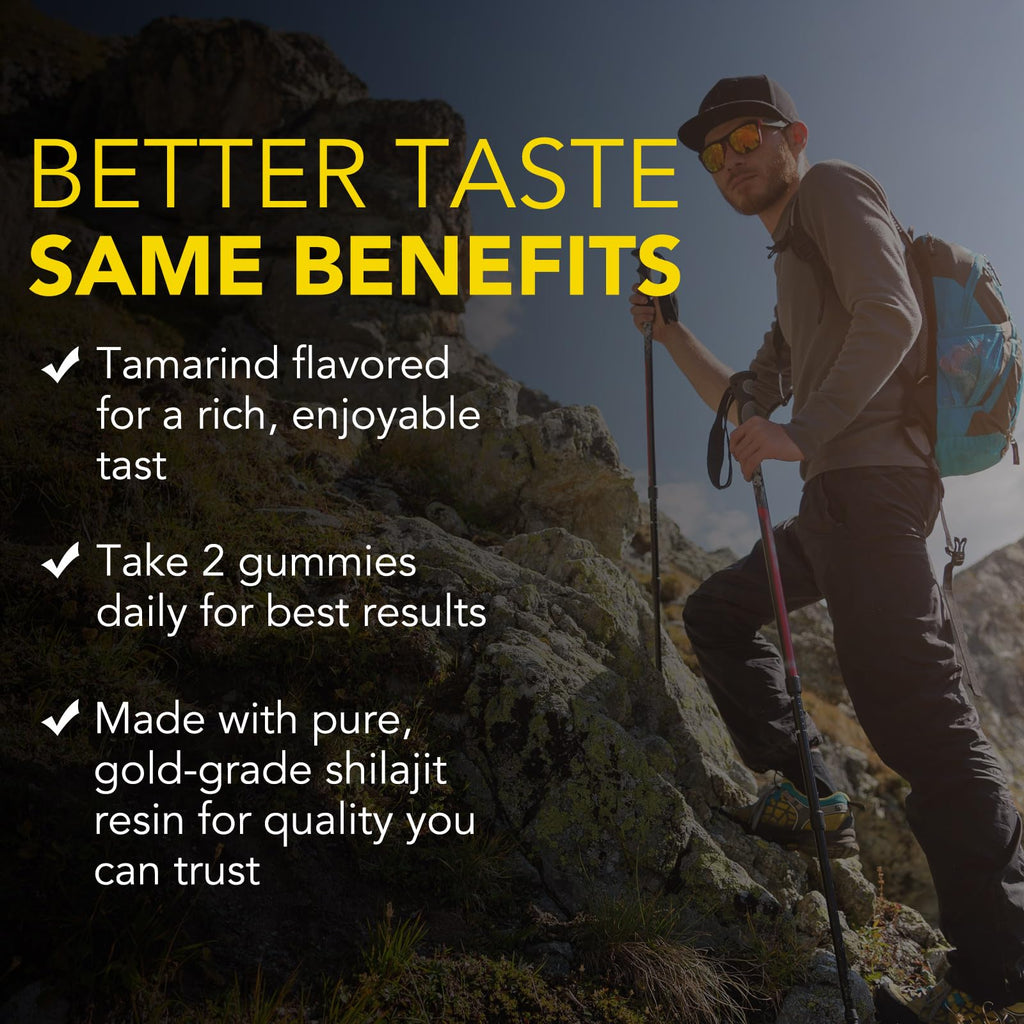 Shilajit Gummies with Ashwagandha & Gokshura - Organic Vegan

