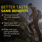 Shilajit Gummies with Ashwagandha & Gokshura - Organic Vegan

