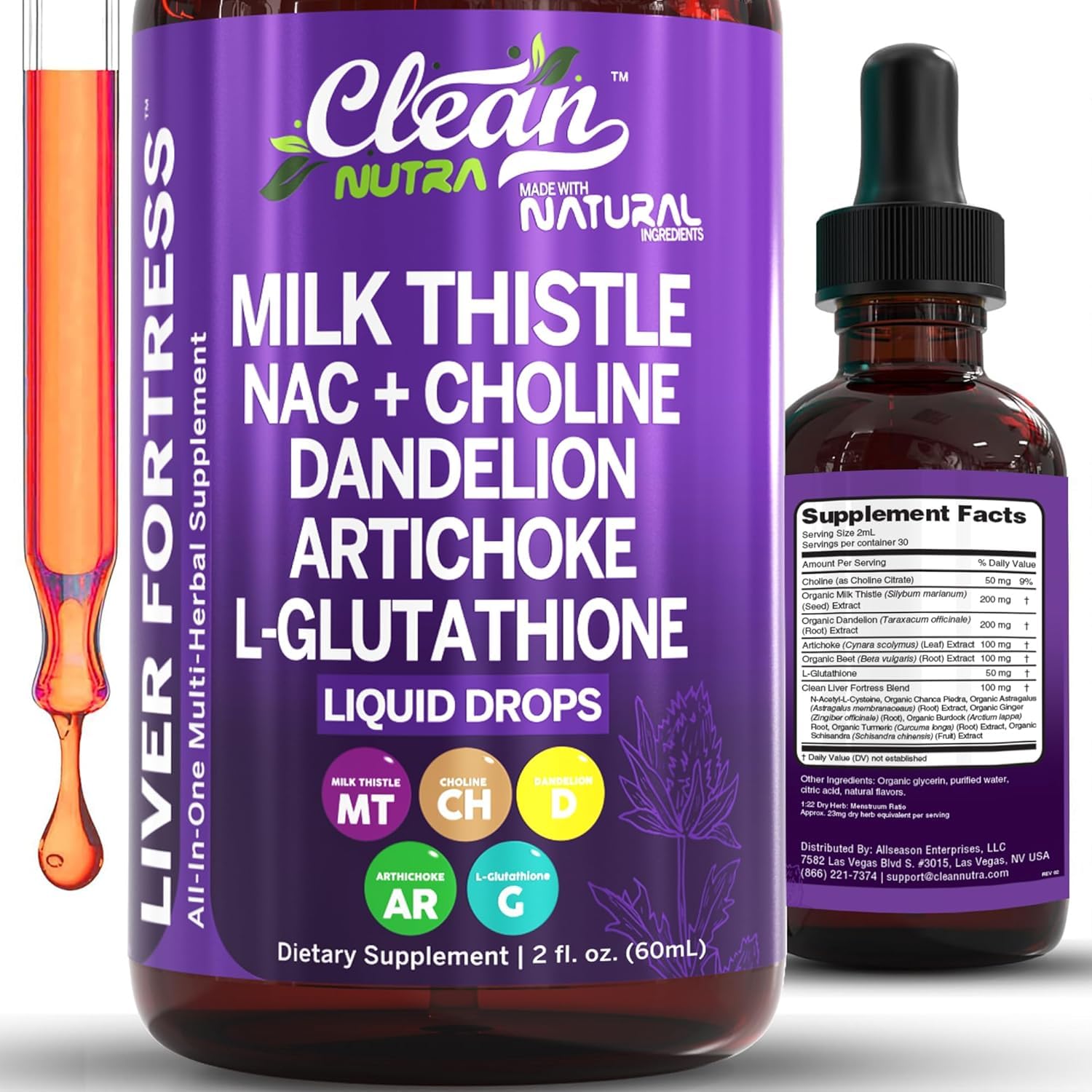Liver Support Liquid Drops by Clean Nutraceuticals


