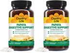 Country Life Papaya Digestive Support Chewable Wafers