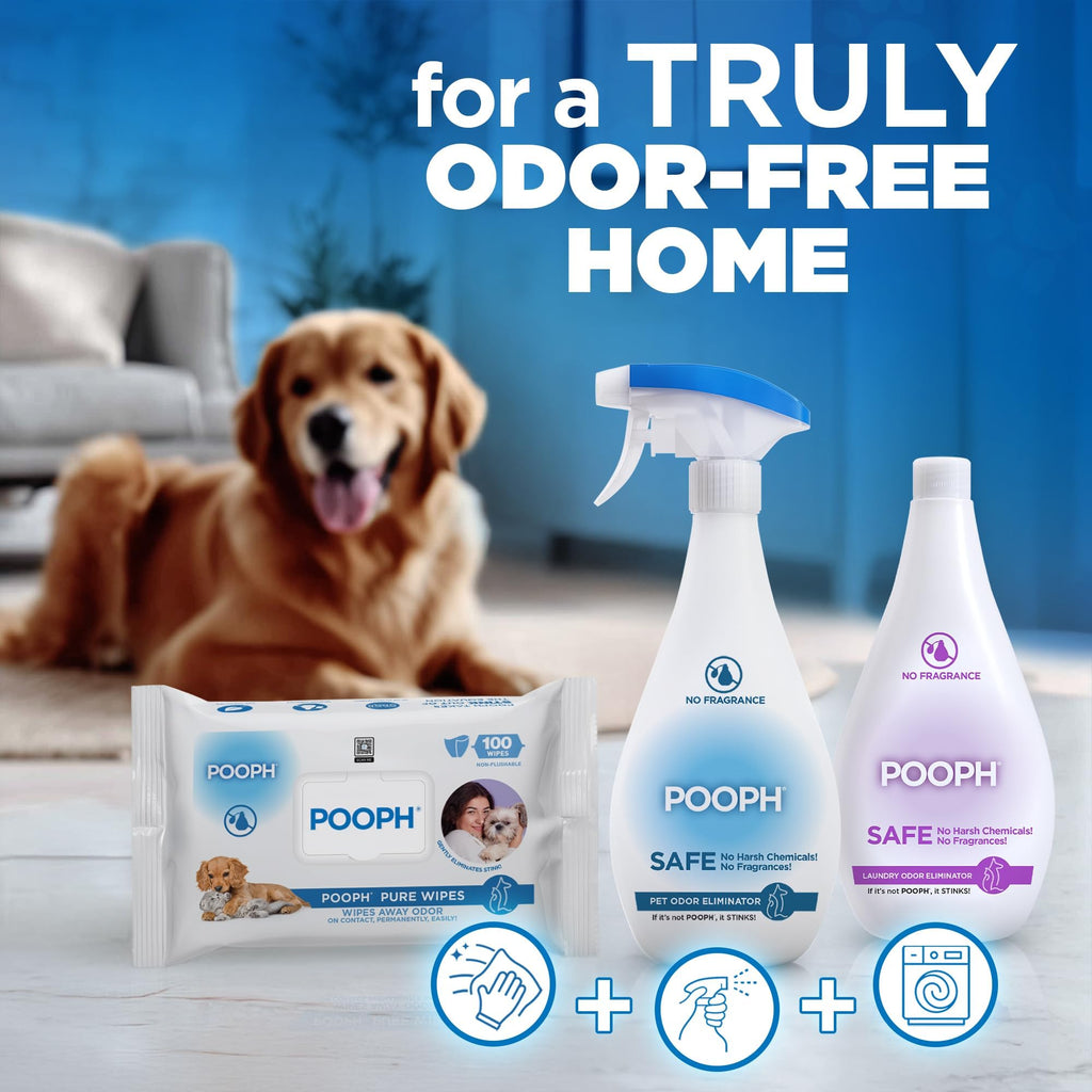 POOPH Laundry Fragrance-Free Odor Eliminator | Washables

