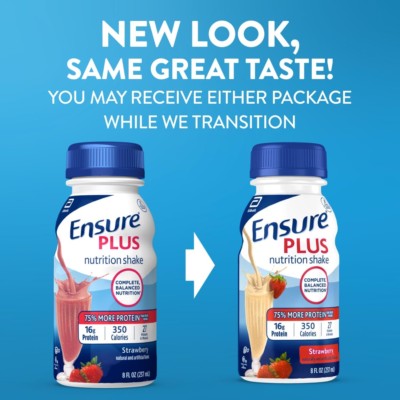 Ensure Plus Nutrition Shake Ready-To-Drink | 16g Protein

