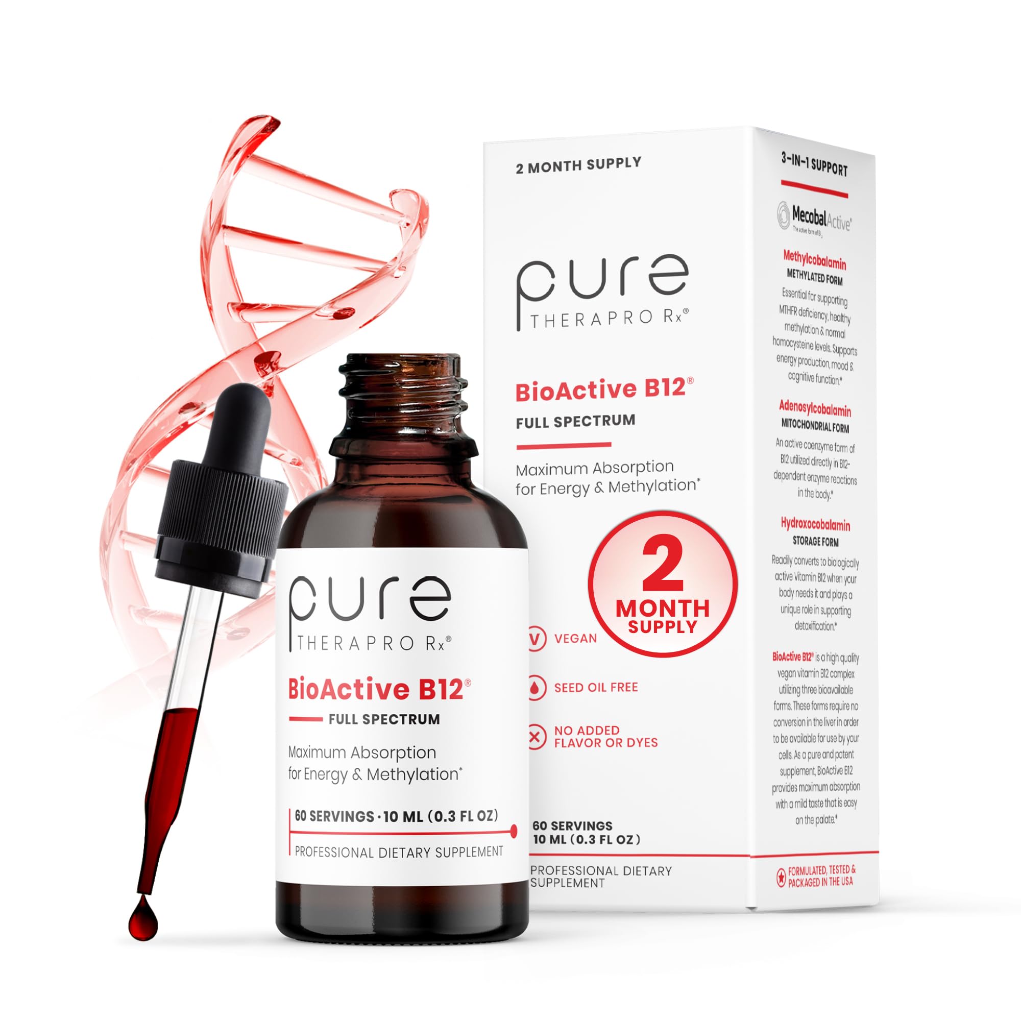 Pure Therapro Rx Vitamin B12 Supplement Multi-Form

