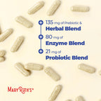 MaryRuth's Gut Flora Health+ Enzymes - Digestive Probiotic


