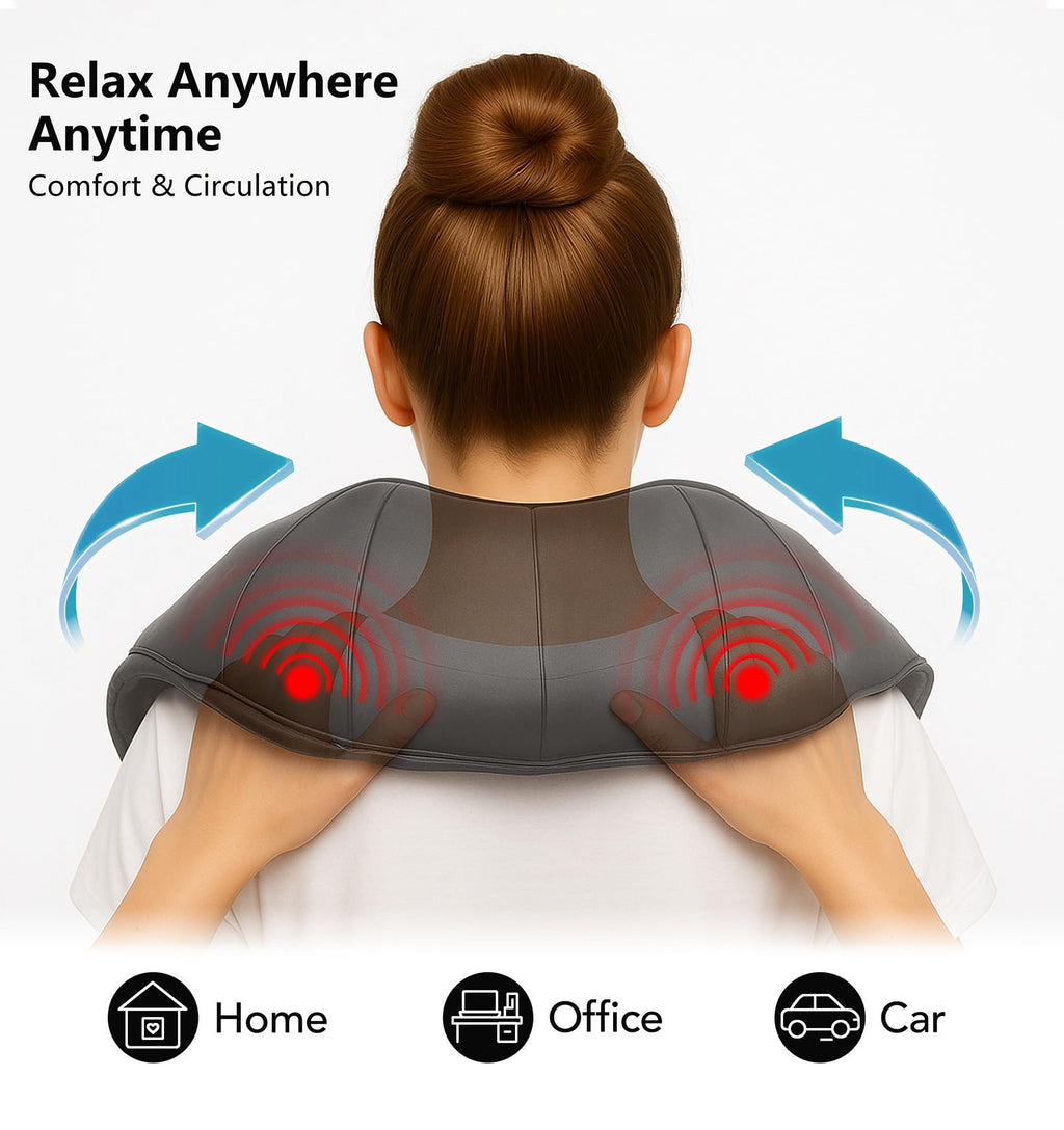 MagicMakers Shiatsu Neck Massager with Heat

