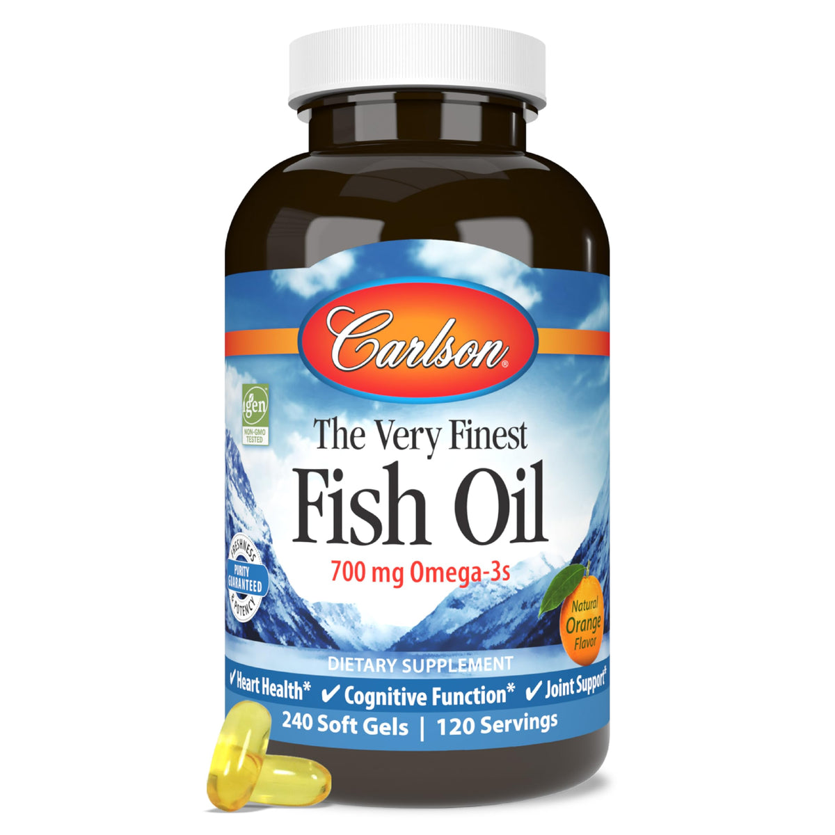 Carlson Maximum Omega 2000 Omega-3 Fish Oil Softgels