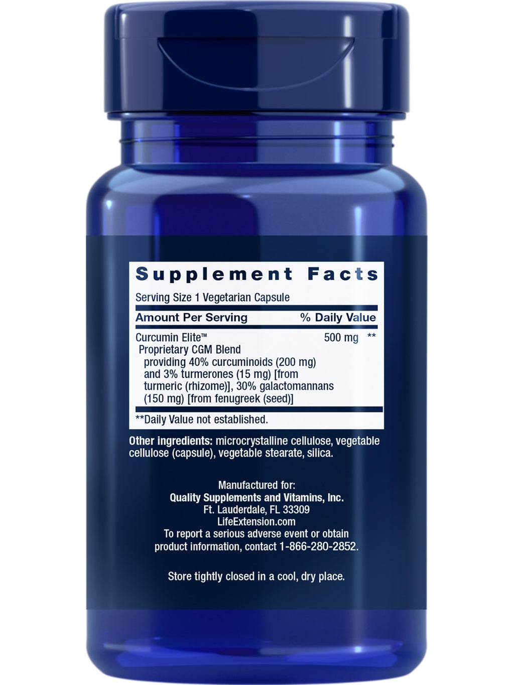 Life Extension Curcumin Elite Turmeric Extract Bioavailable

