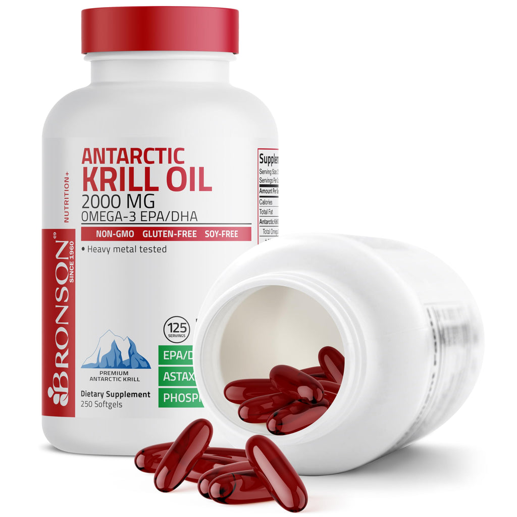 Bronson Antarctic Krill Oil | Omega-3 EPA/DHA

