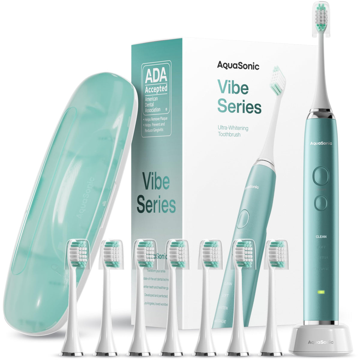Aquasonic Electric Toothbrush – Vibe Series Ultra-Whitening