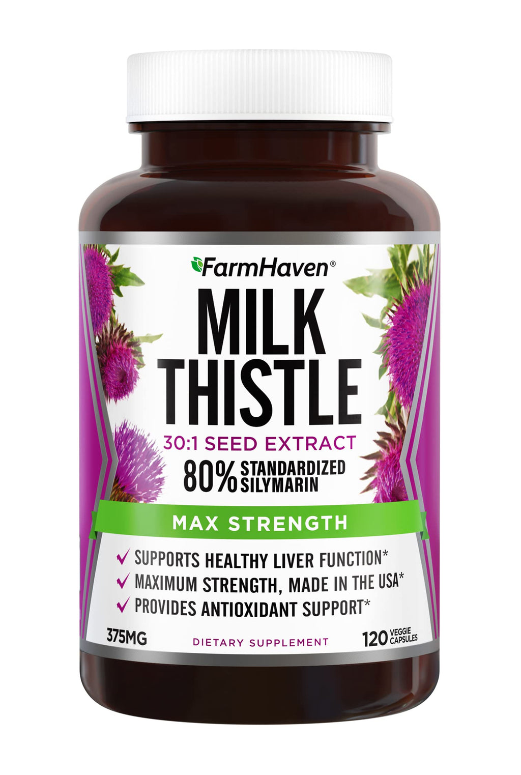 FarmHaven Milk Thistle Capsules | Liver Support

