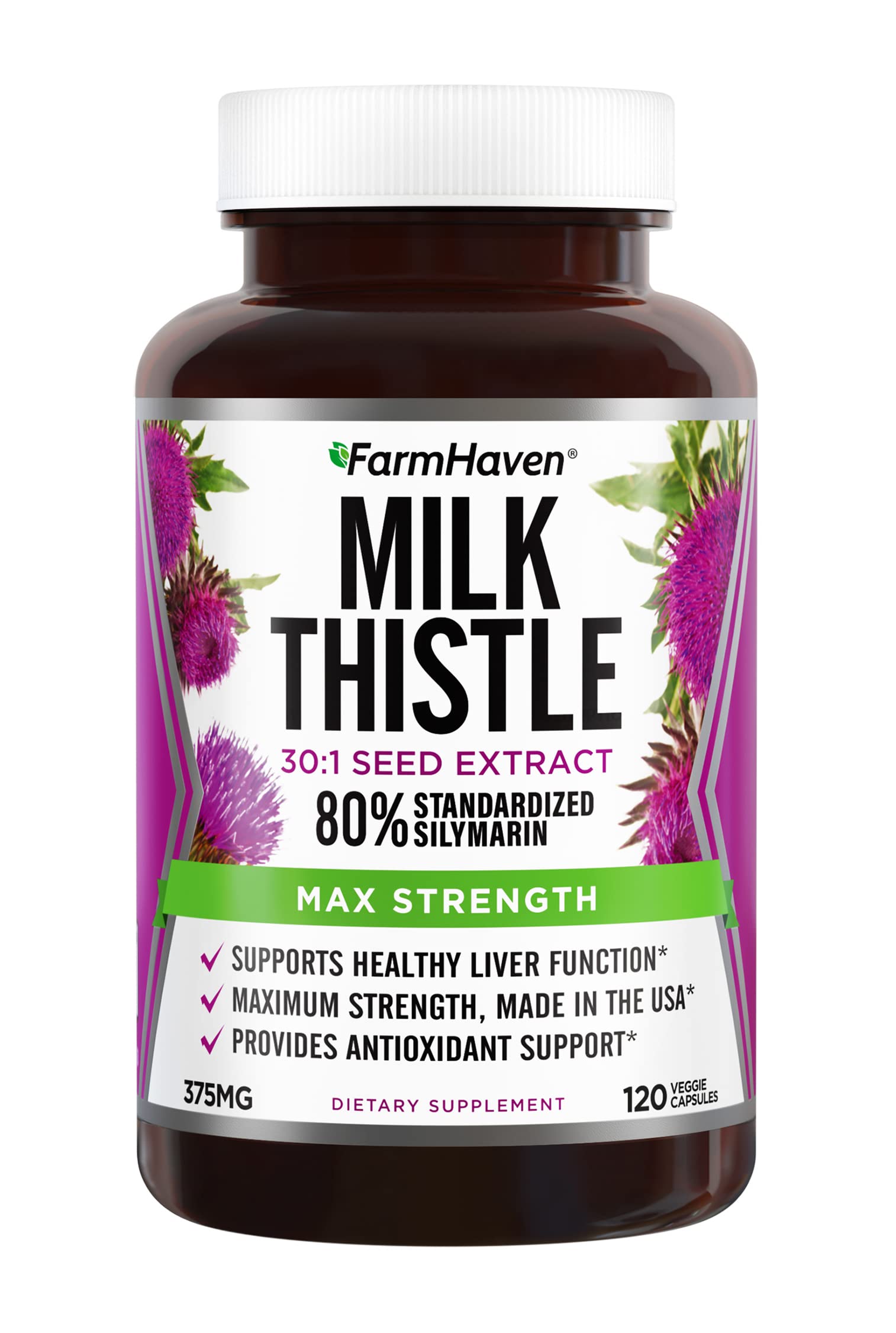 FarmHaven Milk Thistle Capsules | Liver Support

